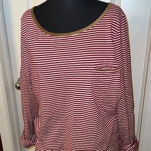 Lauren Ralph Lauren Red Striped Shirt